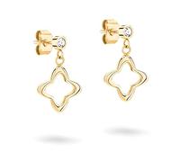 Apple of Eden Orecchini AJ-0008-E-19 IP Gold, 1,9 cm, Acciaio inossidabile, Nessuna pietra preziosa