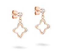 Apple of Eden Orecchini AJ-0009-E-19 IP oro rosa, 1,9 cm, Acciaio inossidabile, Nessuna pietra preziosa