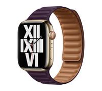Apple Original Leather Link - Cinturino in pelle Apple Watch 38mm / 40mm / 41mm / 42mm - S/M - Dark Cherry - ML7M3ZM/A
