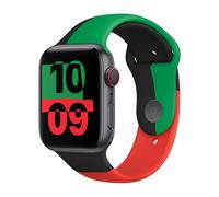 Apple Original Sport Band - Cinturino per Apple Watch 42mm / 44mm / 45mm / 49mm - Black Unity - MJ4W3ZM/A