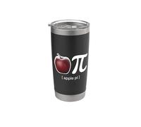 Apple Pi divertente per gli amanti della matematica e della torta di mele o Happy Pi Day Bicchiere termico in acciaio inox doppia parete