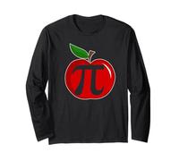 Apple Pi Divertente Pi Day Apple Pi Maglia a Manica
