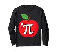Apple Pi Divertente Pi Day Apple Pi Maglia a Manica