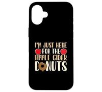 Apple Picking Funny I'm Just Here For The Apple Sidro Donuts Custodia per iPhone 16 Plus