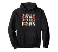 Apple Picking Funny I'm Just Here for The Apple Sidro Donuts Felpa con Cappuccio