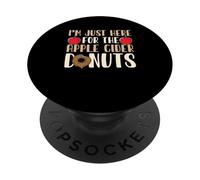 Apple Picking Funny I'm Just Here For The Apple Sidro Donuts PopSockets PopGrip Adesivo