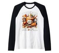 Apple Pie Coffee Mug for Autumn I Love Fall Most of all Maglia con Maniche Raglan