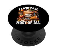 Apple Pie Coffee Mug For Autumn I Love Fall Most Of All PopSockets PopGrip Adesivo