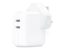 Apple Adattatore di alimentazione con due porte USB-C - 35 W - Tipo G - Spina per il Regno Unito - Bianco - Nouvo