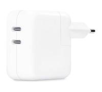 APPLE POWER ADAPTER CARICA BATTERIE DA RETE DUAL PORT 2 x USB-C 35 W BIANCO
