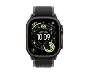 Apple Trail Loop 49mm Nero-Charcoal S-M Cinturino Nylon Riflettente per Apple Watch
