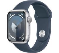 Apple Watch 9 GPS Alu Silver 45mm Blue Bracciale in silicone, Aperto - mai usato