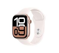 Apple watch Apple Apple Watch Series 10 GPS + Cellular 42mm Boîtier en Aluminium Rose Gold avec Bracelet Sport Rose Tendre M L