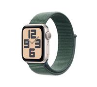 Apple watch Apple Watch SE GPS 40mm Boîtier en Aluminium Lumiere Stellaire avec Boucle Sport Vert lacustre