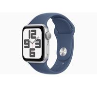 Apple Watch SE 2024 2 gen GPS 40mm Cassa Argento Cinturino Blu Denim