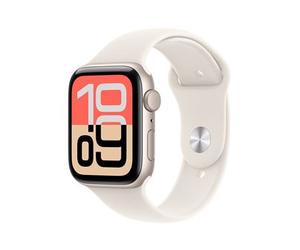 Apple Watch SE 3 GPS + Cellular 44mm Cassa in Alluminio Luce Stellare con Bracciale Sport Luce Stellare - S/M - Nouvo