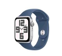 APPLE WATCH SE GPS 44mm CASSA IN ALLUMINIO ARGENTO CINTURINO SPORT DENIM - M/L