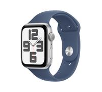 Apple Watch SE GPS 44MM M/L Alluminio Argento Denim Sport Band