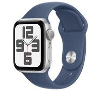 Apple Watch SE GPS NFC 40mm OLED Argento Blu S/M Resistente all'acqua 50m, Pulsossimetro, Monitor Sonno, SOS
