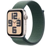 Apple Watch SE GPS NFC 44mm OLED Alluminio Bianco Stella Correa Verde Lago S/M Resistente all'Acqua 50m