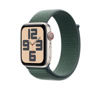Apple Watch SE OLED 44 mm Digitale 368 x 448 Pixel Touch screen 4G Beige Wi-Fi GPS satellitare (APPLE WATCH SE CELL 44MM - STARL. ALU W. LAKE GREEN SP LOOP) - Nouvo