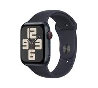 Apple Watch SE GPS + Cellular Cassa 44mm in Alluminio Mezzanotte con Cinturino Sport Mezzanotte - M/L