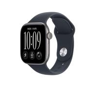 Apple Watch Serie 12 (GPS) Cassa da 46 mm in Alluminio Grigio siderale con cinturino Sport Blu navy - M/L - Nouvo