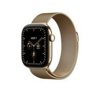Apple Watch Serie 12 (GPS + Cellular) Cassa da 42 mm in Titanio Oro brillante con cinturino Loop Milanese Oro brillante - Taglia unica - Nouvo