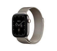 Apple Watch Serie 12 (GPS + Cellular) Cassa da 46 mm in Titanio Naturale con cinturino Loop Milanese Naturale - M/L - Nouvo
