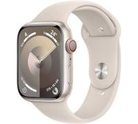 APPLE WATCH SERIE 9 CELL 45MM ALUMINIUM STARLIGHT SPORT BAND STARLIGHT S/M MRM83