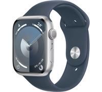 Apple Watch Serie 9 GPS 45mm Alluminio Silver con cinturino Sport Band Storm Bl