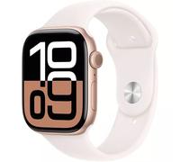 Apple Watch Series 10 (2024) GPS Oro Rosa 46mm con cinturino in gomma bianca - Nouvo