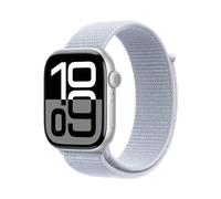 Apple Watch Series 10 46MM GPS Alluminio Argento Cinturino Nuvola Azzurra Sport Loop