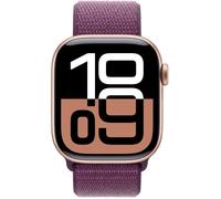 Apple Watch Series 10 GPS - 42 mm - Cassa in alluminio color oro rosa - Cinturino Sport Loop color prugna