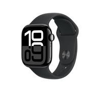 Apple Watch Series 10 GPS 42mm Aluminium Diamantschwarz Sportarmband schwarz - M/L