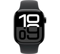 Apple Watch Series 10 GPS 42mm Jet Black Aluminum Case Sport Band S/M - Black EU