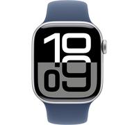 Apple Watch Series 10 GPS 42mm Silver Aluminum Case Sport Band S/M - Denim EU