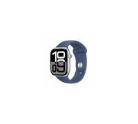 Apple Watch Series 10 GPS 46mm Argento Cassa Alluminio con Denim Sport Band - S/M
