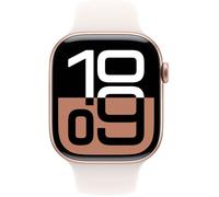 Apple Watch Series 10 Serie 10 GPS 46mm Cassa in Alluminio color Oro Rosa con Light Blush Sport Band - S/M