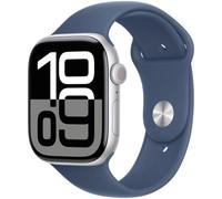 Apple Watch Series 10 GPS 46mm OLED Alluminio Argento Cinturino Blu M/L IP6X 50m SpO2 ECG