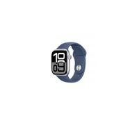 Apple Watch Series 10 GPS + Cellular 42mm Argento Cassa Alluminio con Denim Sport Band - S/M