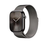 Apple Watch Series 10 GPS + Cellular 46 mm Smartwatch con cassa in titanio color Ardesia e cinturino Sport Loop Ardesia - S/M. Fitness tracker, app ECG, display Retina always-on, Carbon Neutral