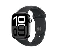 Apple Watch Series 10 GPS + Cellular 46mm Cassa in Alluminio color Jet Black con Nero Sport Band - S/M