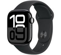 Apple Watch Series 10 GPS + Cellular Cassa in alluminio nero jet da 42 mm con cinturino Sport nero - M/L