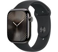 Apple Watch Series 10 GPS + Cellular in Titanio Ardesia 42mm con Cinturino in Gomma Nero - Nouvo
