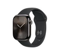 Apple Watch Series 10 4G 42mm Titanium Slate Sport Band Black S/M