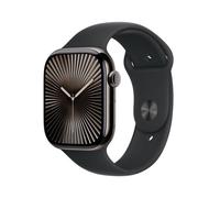 Apple Watch Series 10 4G 46mm Titanium Slate Sport Band Black M/L