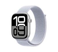 Apple Watch Series 10 Serie 10 GPS 46mm Cassa in Alluminio Color Argento con Blu tempesta Sport Loop Apple