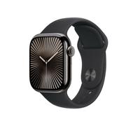 Apple Watch Series 10 Serie 10 GPS + Cellular 42mm Cassa in Titanio color Ardesia con Nero Sport Band - S/M Apple