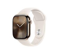 Apple Watch Series 10 Serie 10 GPS + Cellular 42mm Cassa in Titanio color Oro con Galassia Sport Band - S/M Apple